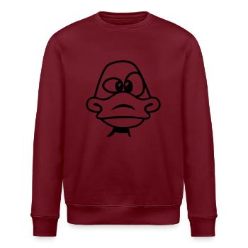 Ente doof blöde - Stanley/Stella Unisex Bio-Sweatshirt ROLLER - Weiß - Vorne - Nik (191cm)