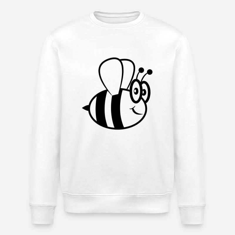 Bee funny sweet - Stanley/Stella ROLLER Unisex Organic Sweatshirt - white