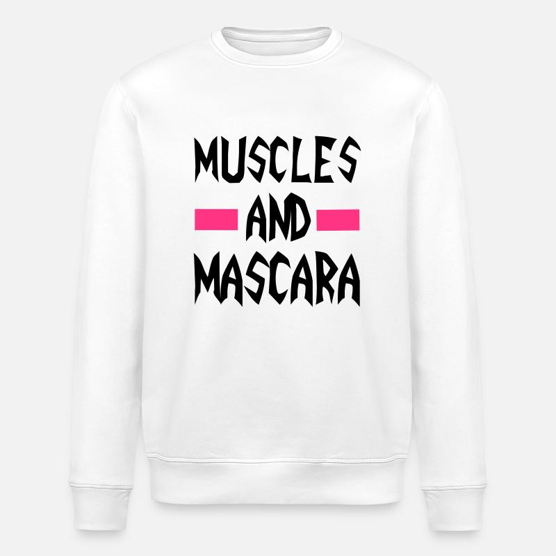 Muscles - Stanley/Stella ROLLER Unisex Organic Sweatshirt - white