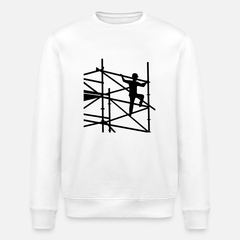 Scaffolder - Stanley/Stella ROLLER Unisex Organic Sweatshirt - white