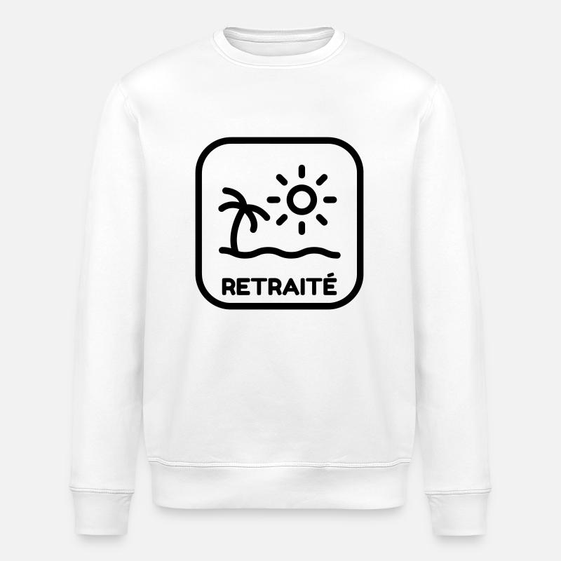 Retirement Retired Ruhestand Retraite Retraitée - Stanley/Stella ROLLER Unisex Organic Sweatshirt - white