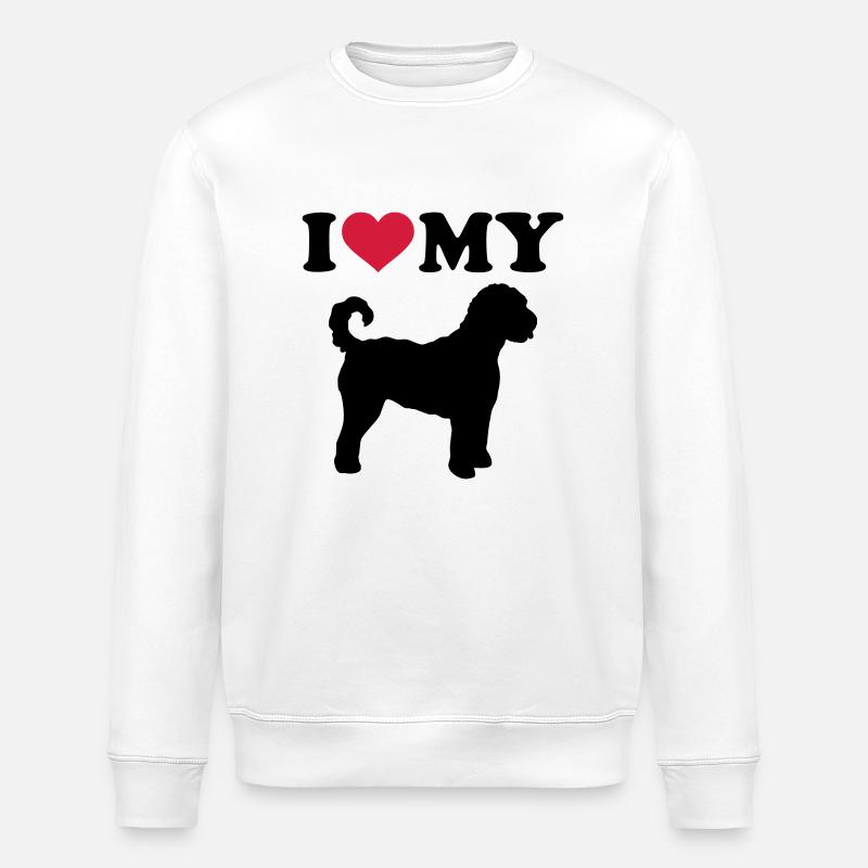 Labradoodle - Stanley/Stella Unisex Bio-Sweatshirt ROLLER - Weiß
