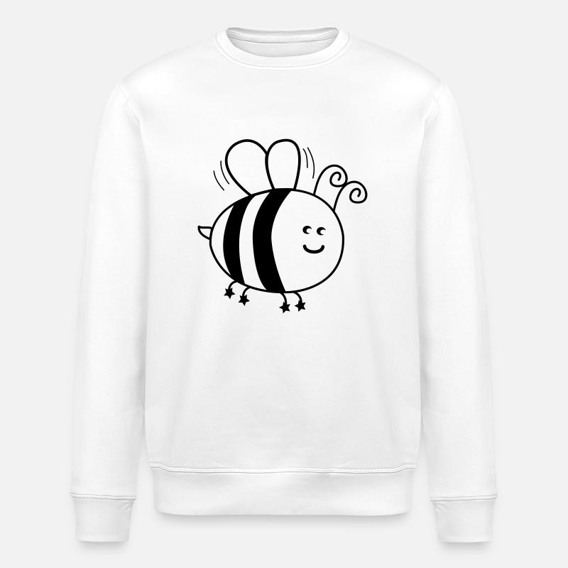 biene_001 - Stanley/Stella Unisex Bio-Sweatshirt ROLLER - Weiß