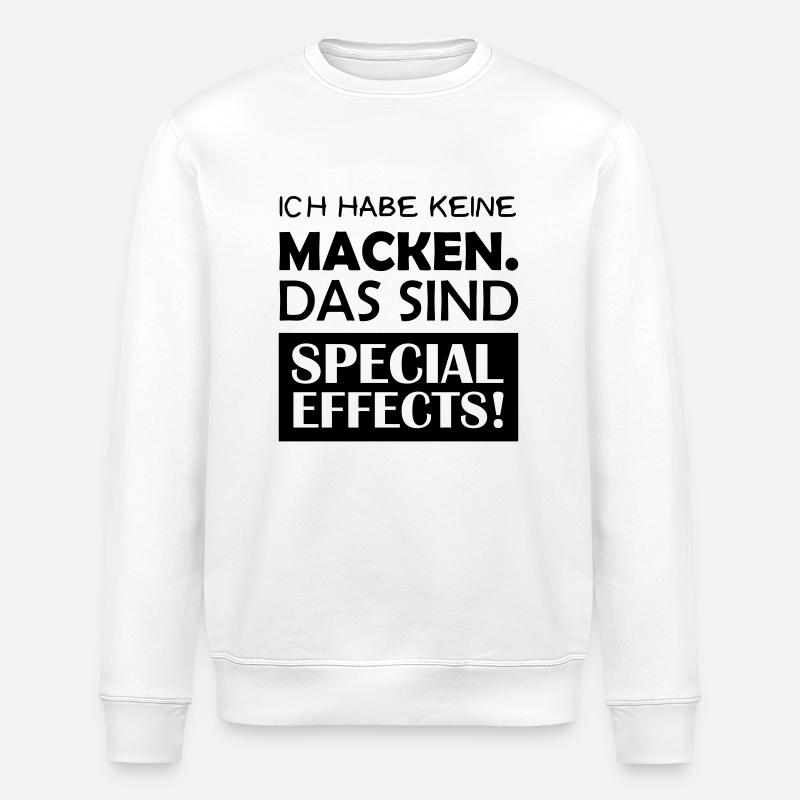 keine_macken_special_effects - Stanley/Stella Unisex Bio-Sweatshirt ROLLER - Weiß