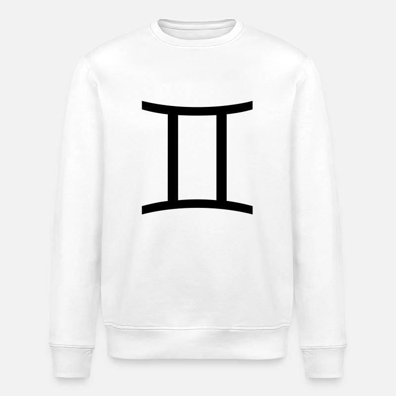 zwillinge1 - Sweat bio ROLLER Stanley/Stella Unisexe - blanc