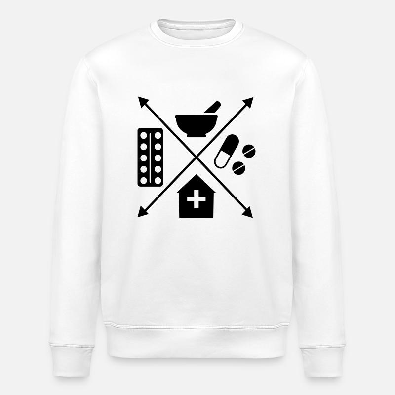 Apotheke - Stanley/Stella Unisex Bio-Sweatshirt ROLLER - Weiß