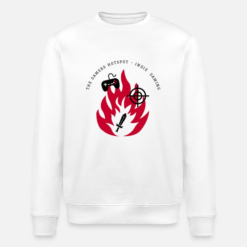 Indie-Gaming-Unterstützung - Stanley/Stella Unisex Bio-Sweatshirt ROLLER - Weiß