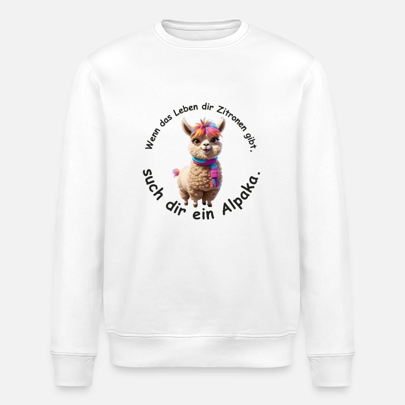 Trouver un alpaga - Sweat bio ROLLER Stanley/Stella Unisexe - blanc