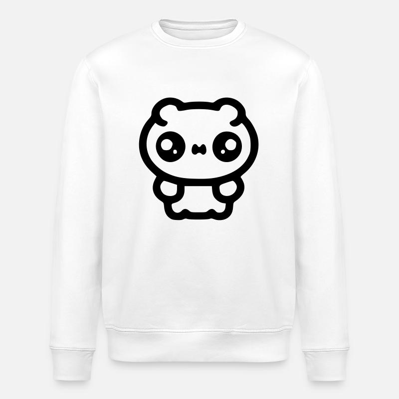 Trauriger Hamster - Stanley/Stella Unisex Bio-Sweatshirt ROLLER - Weiß