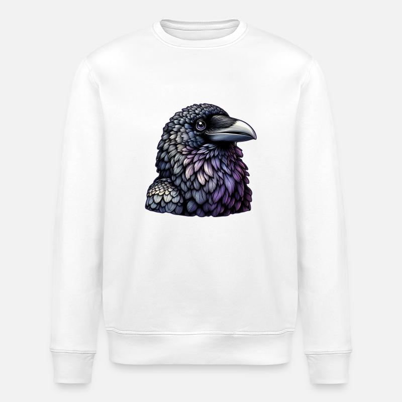 Mystische Rabenkunst - Stanley/Stella Unisex Bio-Sweatshirt ROLLER - Weiß