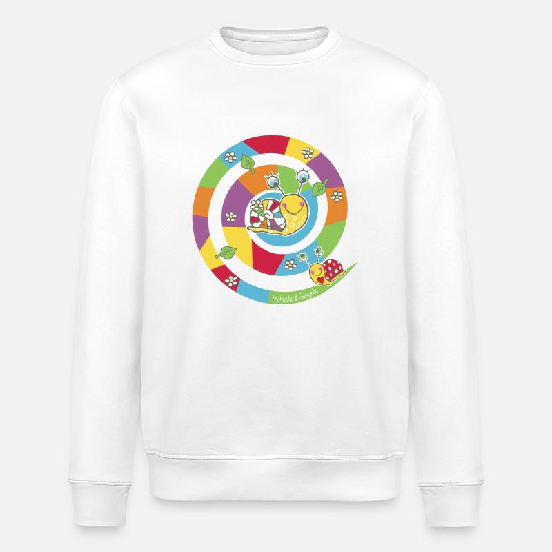 Snail game - Stanley/Stella ROLLER Unisex Organic Sweatshirt - white