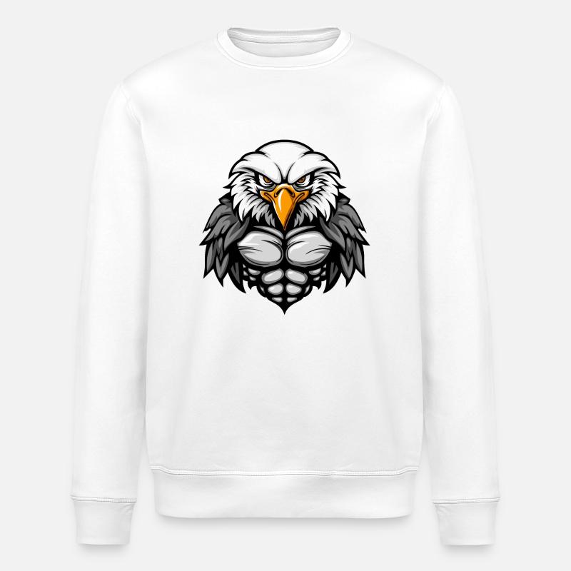 Bande dessinée Eagle - Sweat bio ROLLER Stanley/Stella Unisexe - blanc