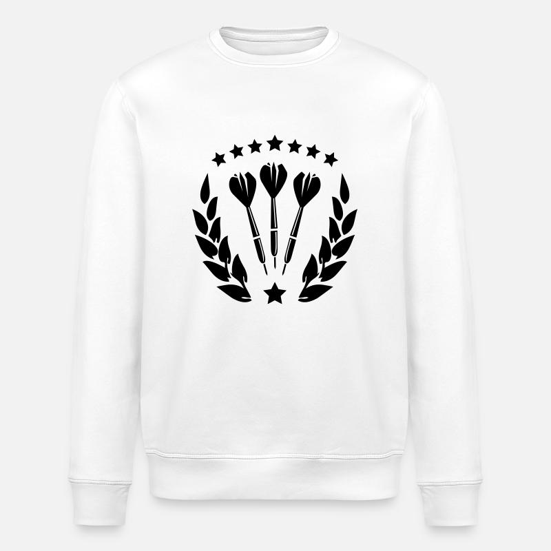 darts - Stanley/Stella ROLLER Unisex Organic Sweatshirt - white