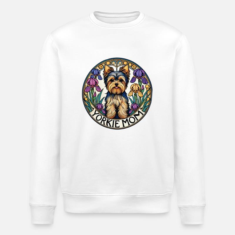 Yorkie-Mutter - Stanley/Stella Unisex Bio-Sweatshirt ROLLER - Weiß