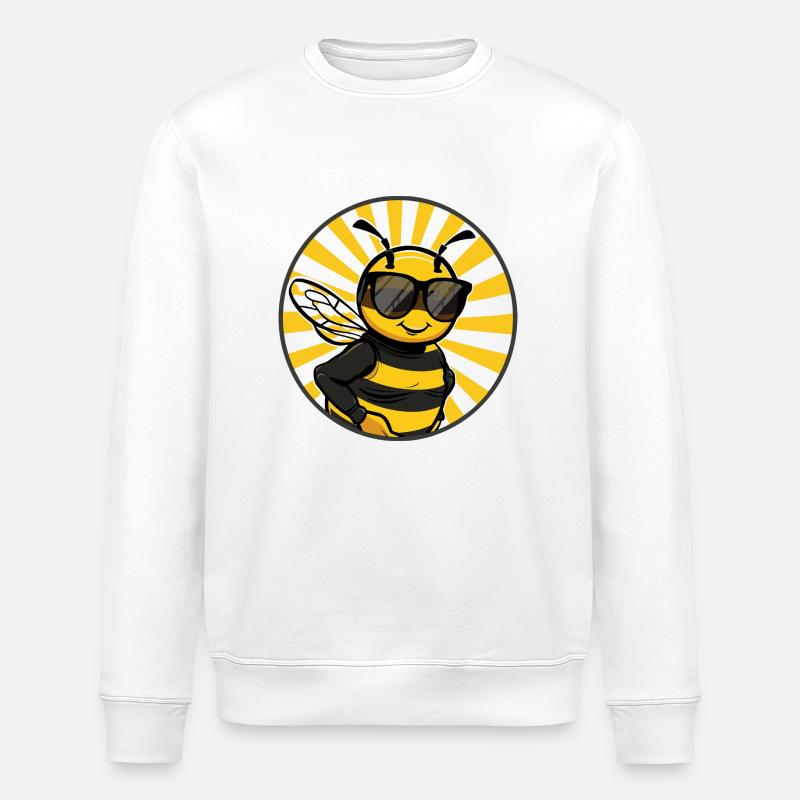 Abeille Cool BD - Sweat bio ROLLER Stanley/Stella Unisexe - blanc