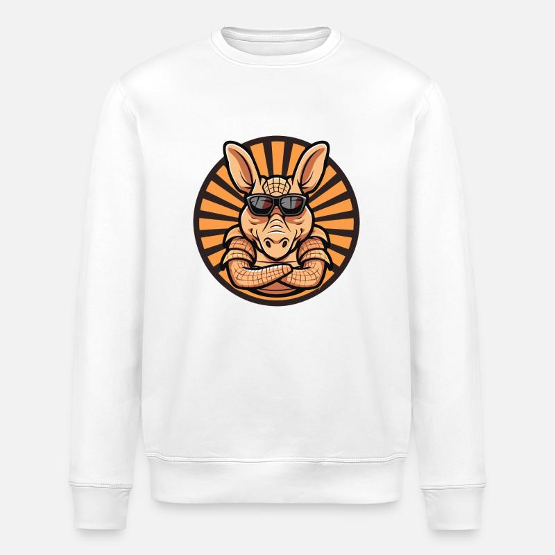 Armadillo Bande dessinée cool - Sweat bio ROLLER Stanley/Stella Unisexe - blanc