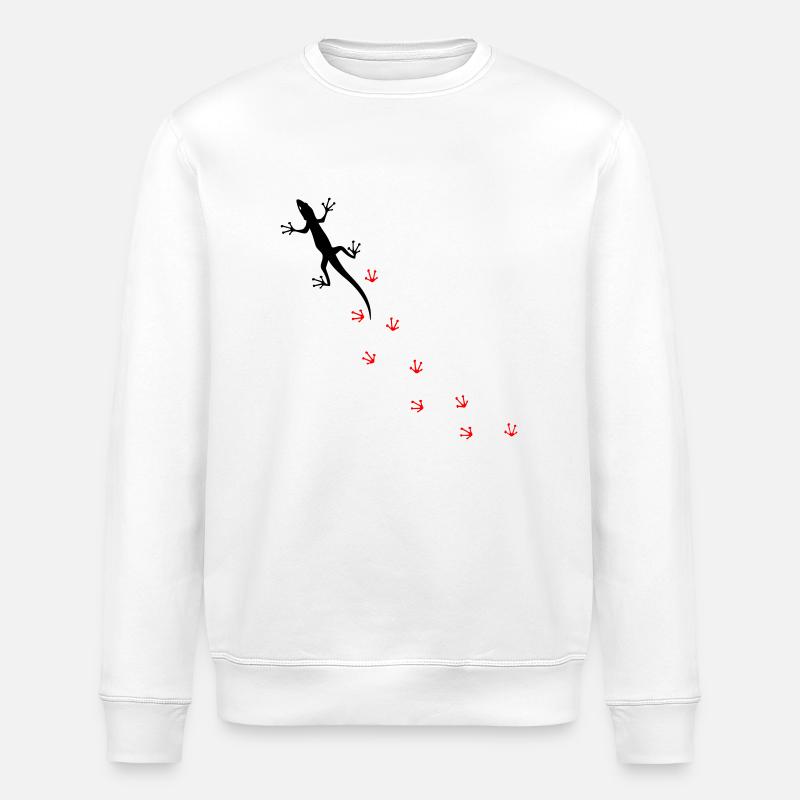 Gecko - Stanley/Stella Unisex Bio-Sweatshirt ROLLER - Weiß