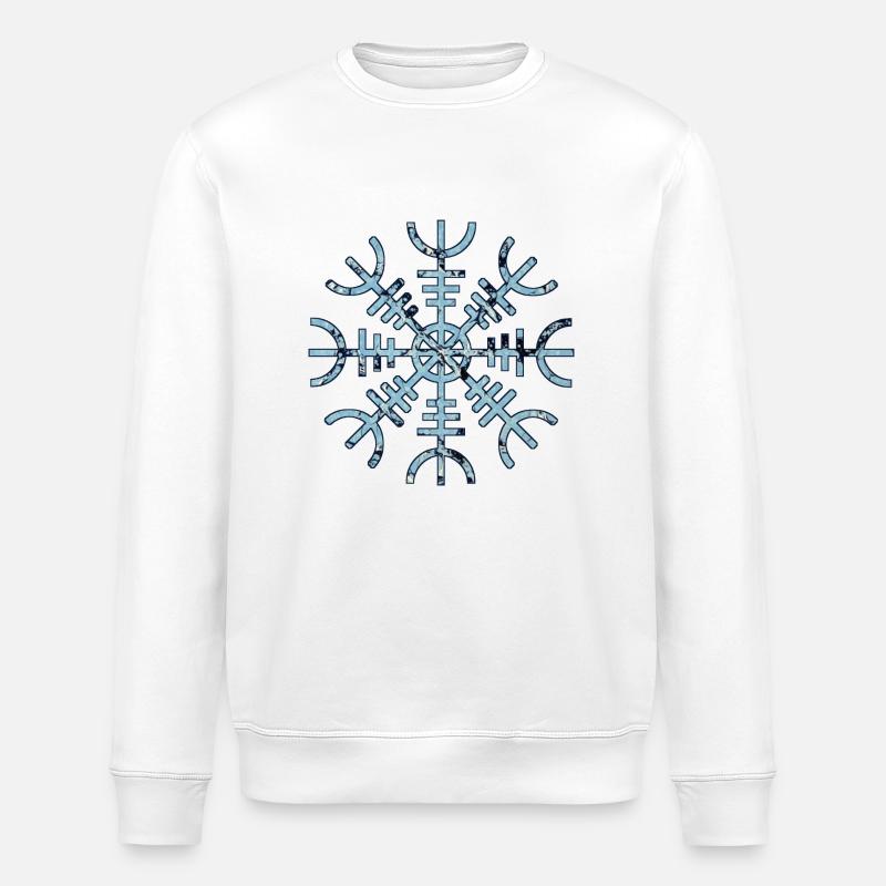 aegishjalmur e 55 - Stanley/Stella ROLLER Unisex Organic Sweatshirt - white