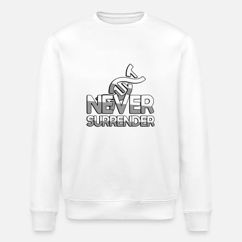 NEVER SURRENDER + DNA - Gaming - Stanley/Stella Unisex Bio-Sweatshirt ROLLER - Weiß