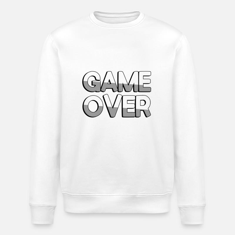 GAME OVER - Jeux vidéo - Sweat bio ROLLER Stanley/Stella Unisexe - blanc