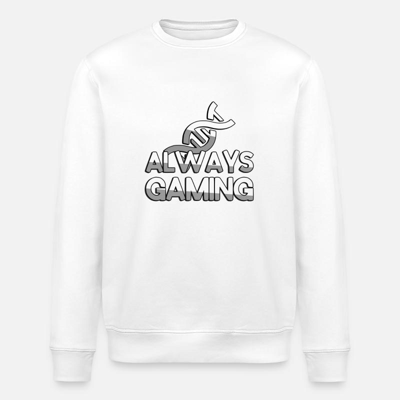ALWAYS GAMING + ADN - Jeux - Sweat bio ROLLER Stanley/Stella Unisexe - blanc