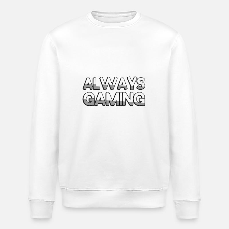 ALWAYS GAMING - Gaming - Stanley/Stella Unisex Bio-Sweatshirt ROLLER - Weiß