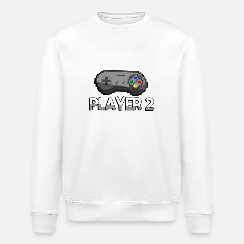 PLAYER 2 + Contrôleur SNES - Jeux - Sweat bio ROLLER Stanley/Stella Unisexe - blanc