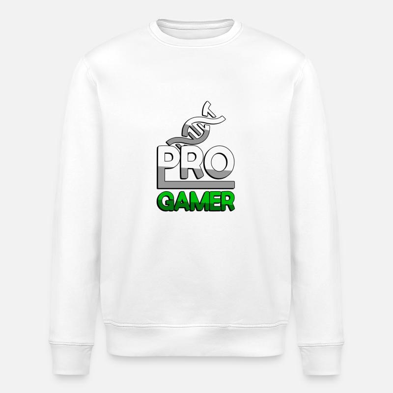 PRO GAMER (Vert) + ADN - Jeux - Sweat bio ROLLER Stanley/Stella Unisexe - blanc