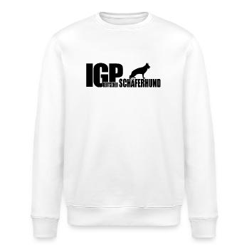 IGP GERMAN SHEPHERD Wilsigns dog sport IPO - Stanley/Stella ROLLER Unisex Organic Sweatshirt - white - Front - Nik (191cm)