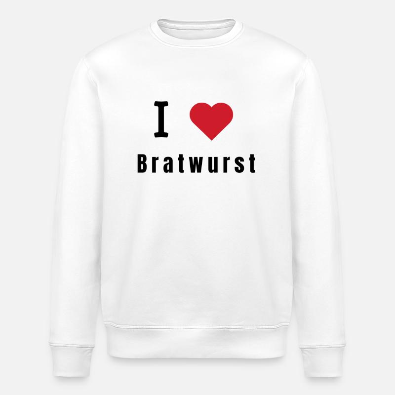 J’adore Bratwurst - Sweat bio ROLLER Stanley/Stella Unisexe - blanc