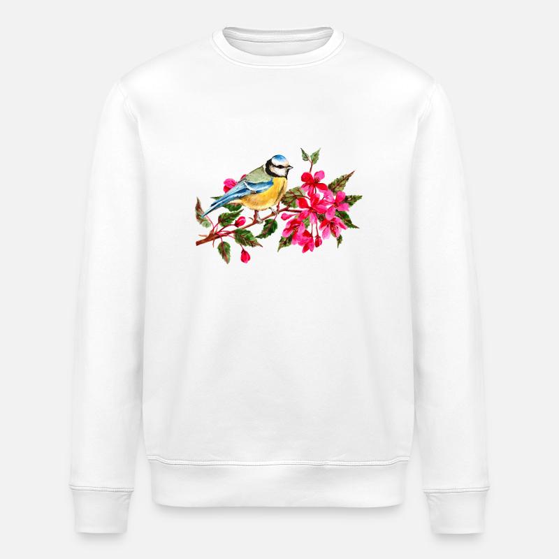 oiseau - Sweat bio ROLLER Stanley/Stella Unisexe - blanc