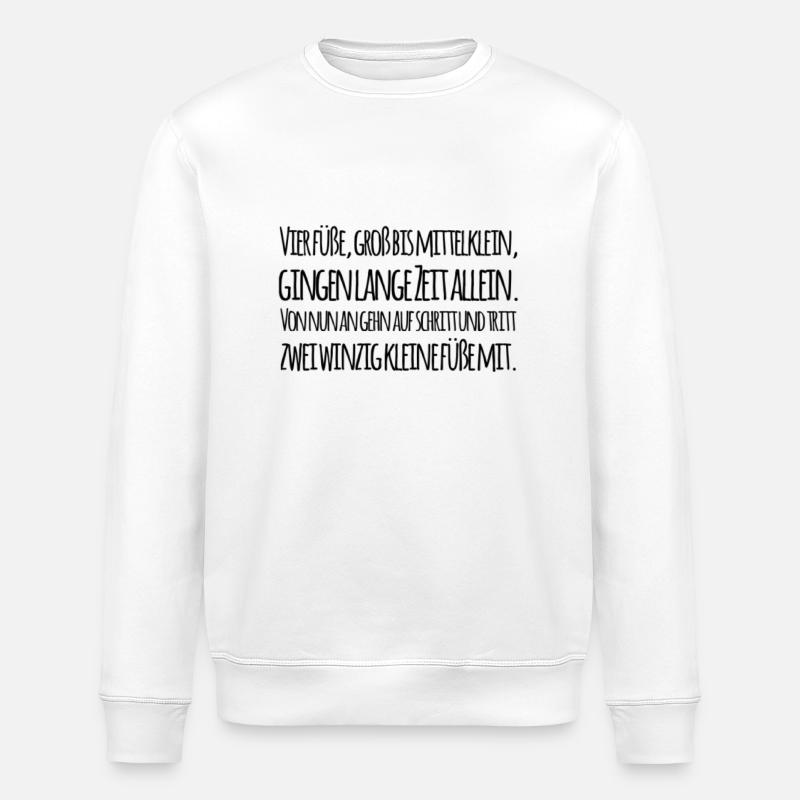 Babysprüche - Stanley/Stella Unisex Bio-Sweatshirt ROLLER - Weiß