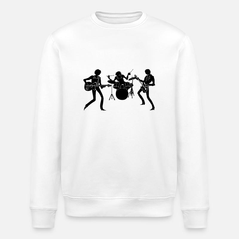 Band - Stanley/Stella Unisex Bio-Sweatshirt ROLLER - Weiß