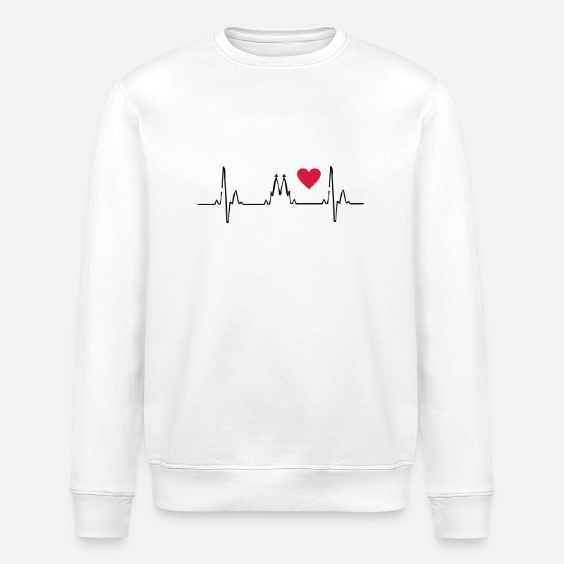 Köln - Stanley/Stella Unisex Bio-Sweatshirt ROLLER - Weiß