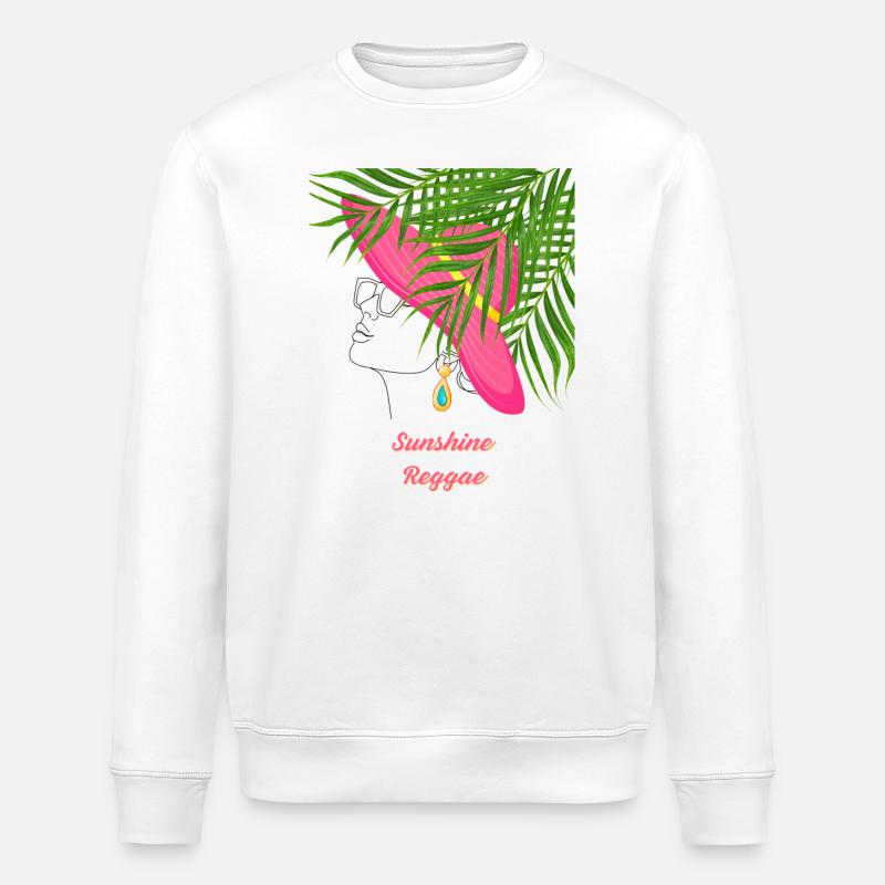Sunshine Reggae - Sweat bio ROLLER Stanley/Stella Unisexe - blanc