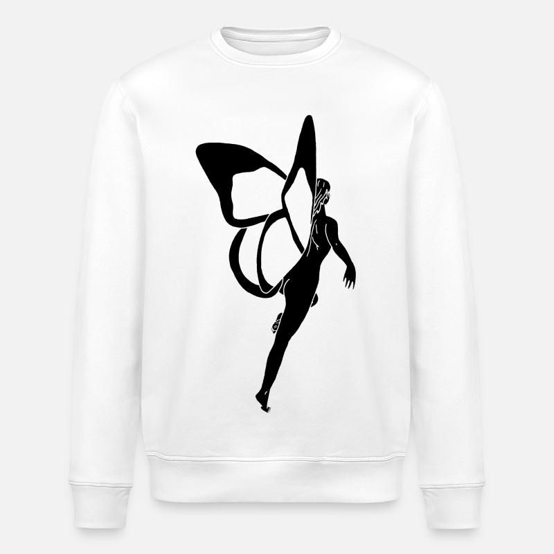 Femme papillon (noir) - Sweat bio ROLLER Stanley/Stella Unisexe - blanc