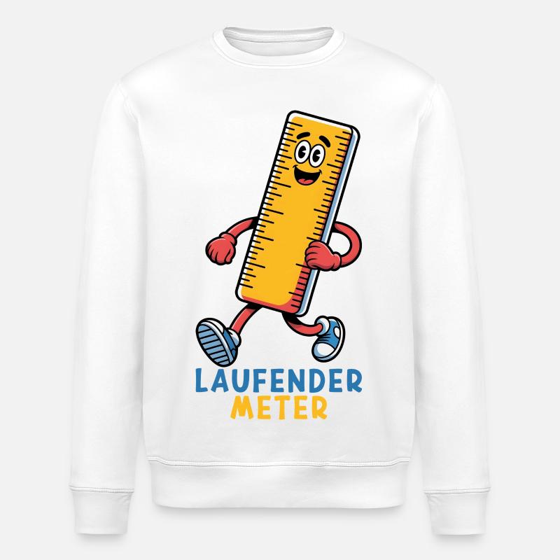 Laufender Meter - Stanley/Stella Unisex Bio-Sweatshirt ROLLER - Weiß
