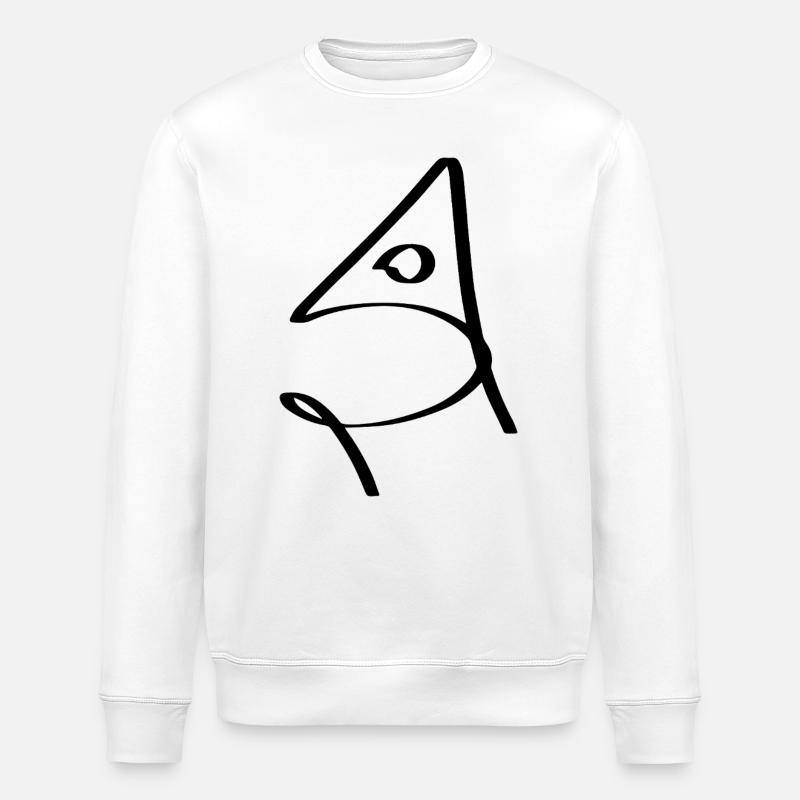 Poisson en bouillon - Sweat bio ROLLER Stanley/Stella Unisexe - blanc