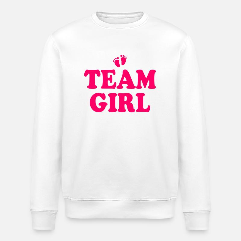 Team girl - Stanley/Stella Unisex Bio-Sweatshirt ROLLER - Weiß