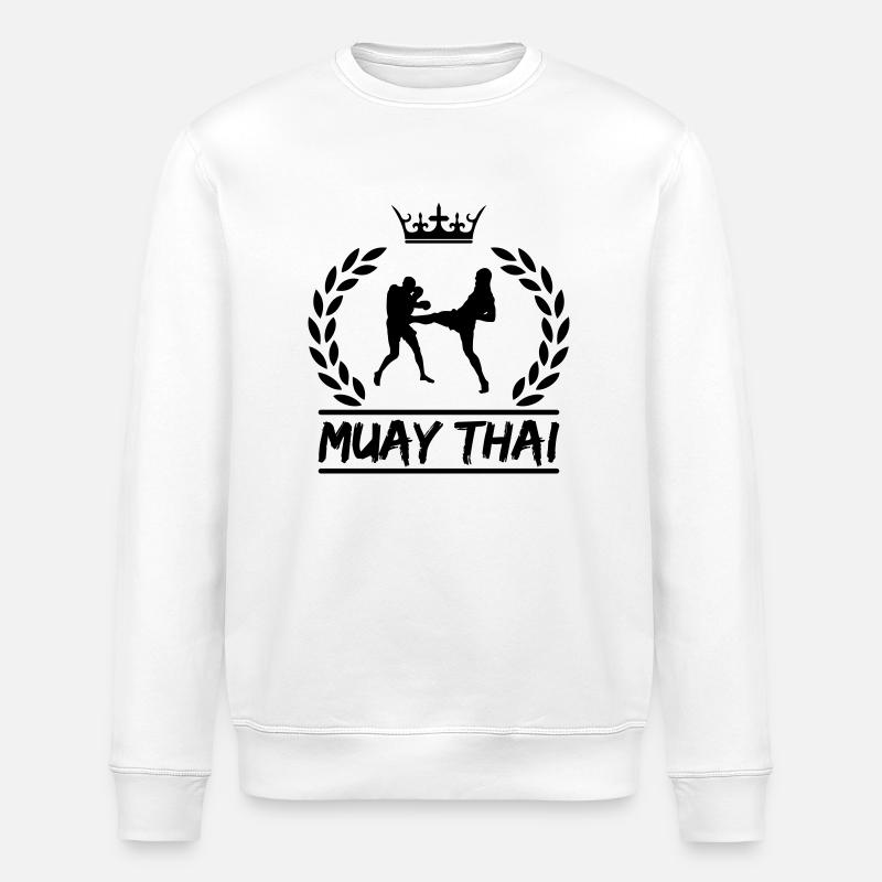 muay thai - Stanley/Stella Unisex Bio-Sweatshirt ROLLER - Weiß