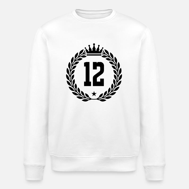 12 krone - Stanley/Stella Unisex Bio-Sweatshirt ROLLER - Weiß