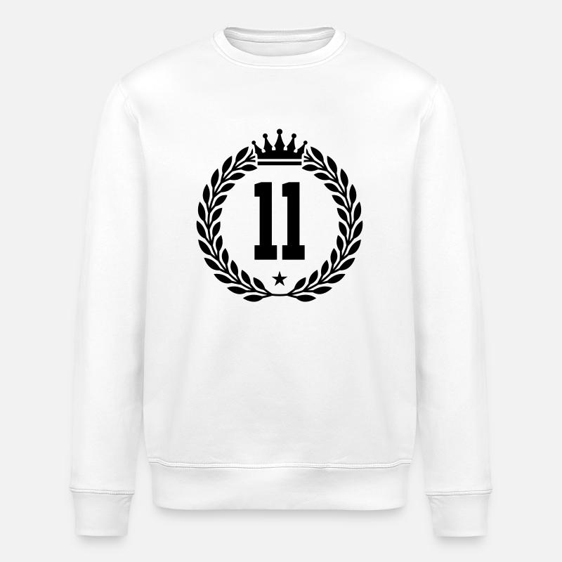 11 krone - Stanley/Stella Unisex Bio-Sweatshirt ROLLER - Weiß