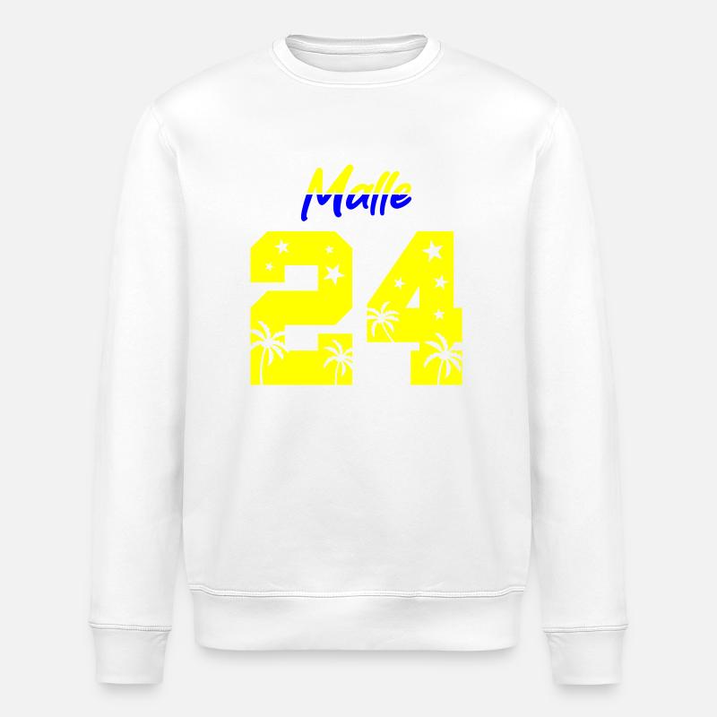 Malle 24 - Stanley/Stella Unisex Bio-Sweatshirt ROLLER - Weiß