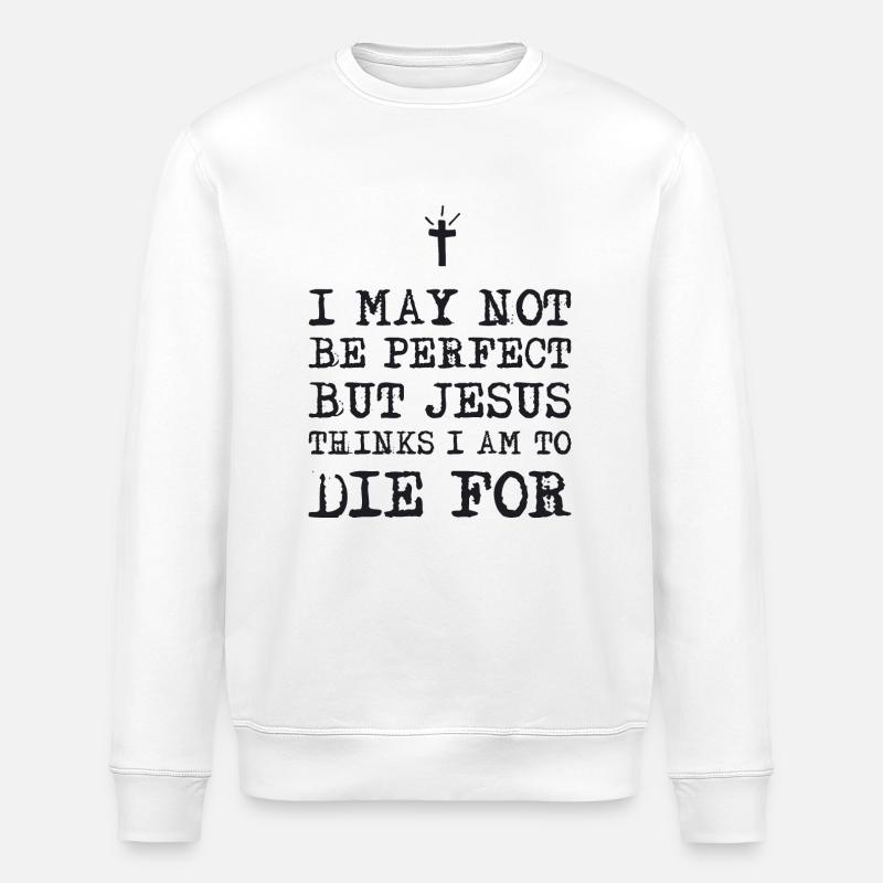 I May not be perfect - Sweat bio ROLLER Stanley/Stella Unisexe - blanc