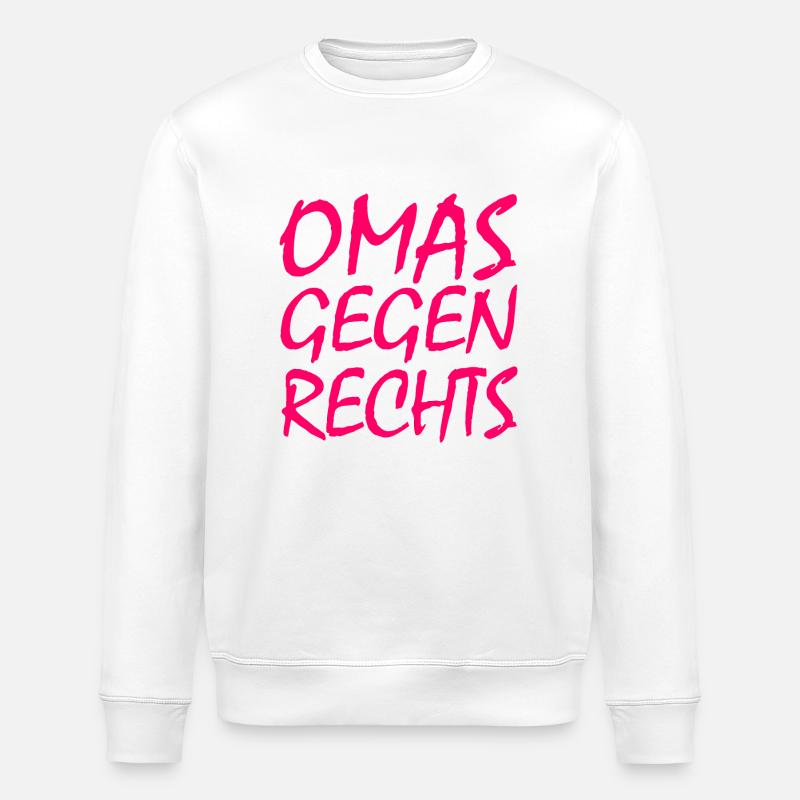 Omas gegen rechts - Stanley/Stella Unisex Bio-Sweatshirt ROLLER - Weiß
