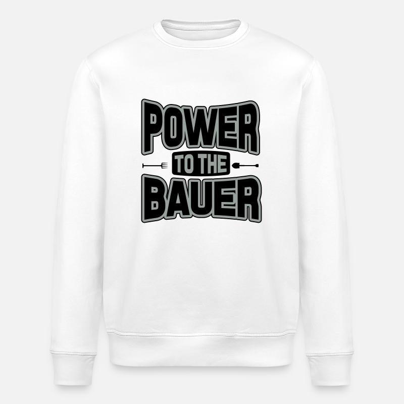 Power to the Bauer - Stanley/Stella Unisex Bio-Sweatshirt ROLLER - Weiß