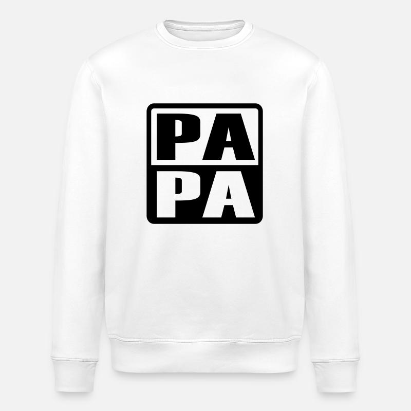 PAPA - Sweat bio ROLLER Stanley/Stella Unisexe - blanc
