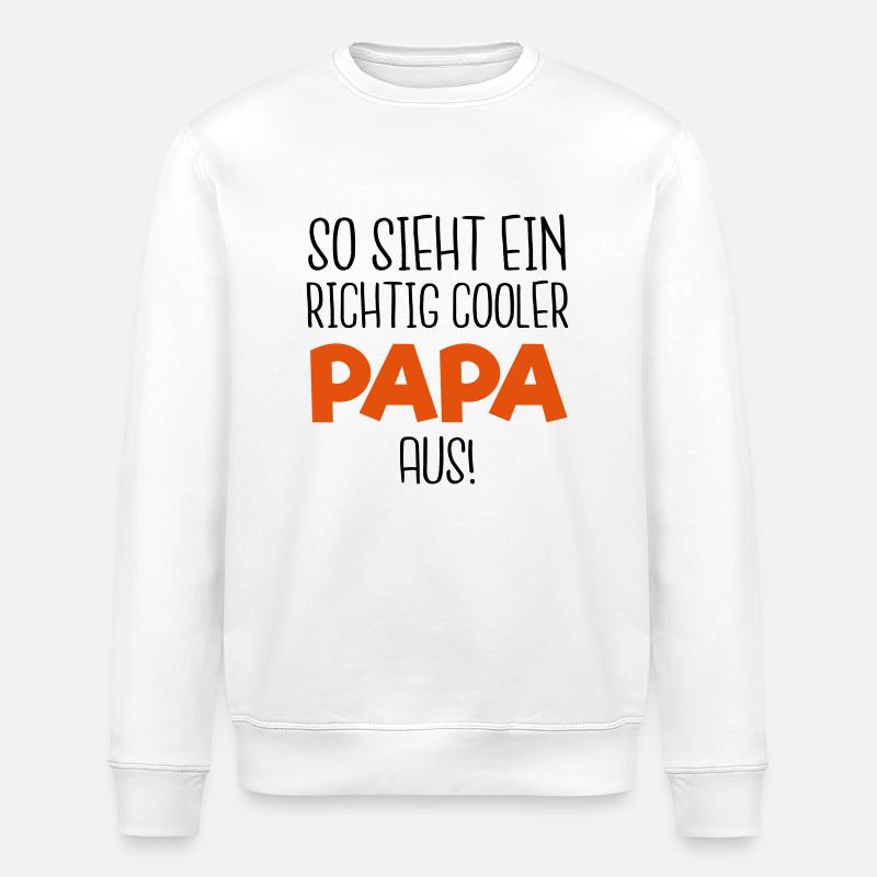 Cooler PAPA - Stanley/Stella Unisex Bio-Sweatshirt ROLLER - Weiß