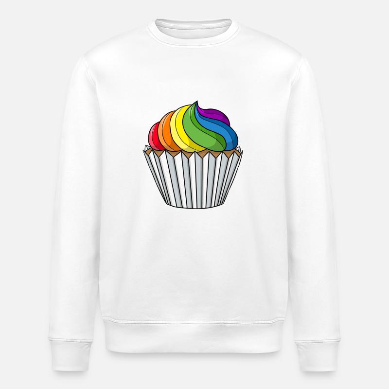 Cupcake de la fierté gaie - Sweat bio ROLLER Stanley/Stella Unisexe - blanc