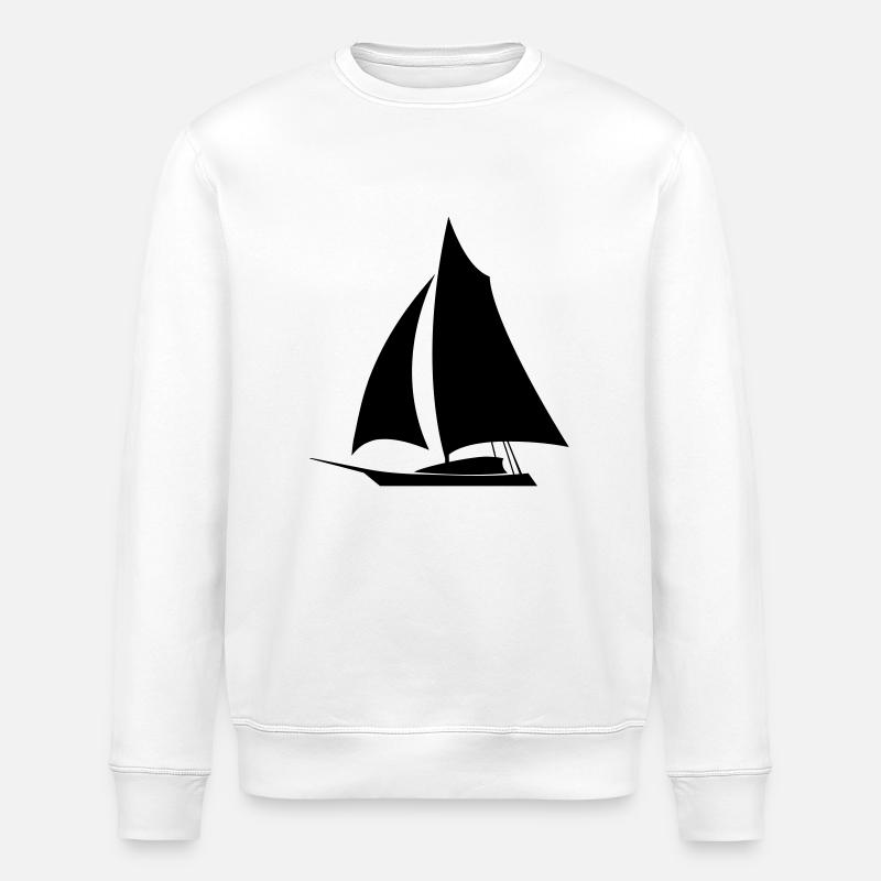 Sailboat de - Stanley/Stella Unisex Bio-Sweatshirt ROLLER - Weiß